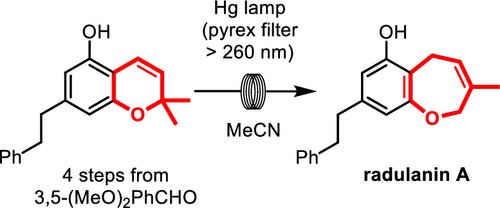 2,2-Dimethylchromene在流动中的光化学扩环促进植物毒性Radulanin A的全合成